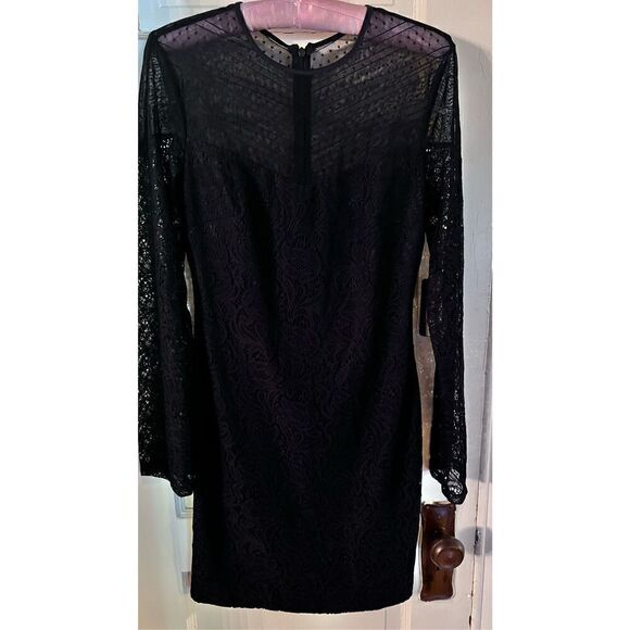 GUESS LOS ANGELES FITTED LACE COCKTAIL DRESS SIZE M NEW - Picture 3 of 10